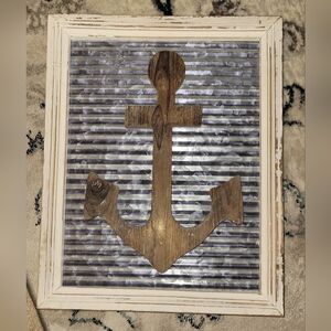 Anchor Framed Art 12.75x16"